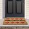 30" Merry Christmas Snowflake Natural Coir Doormat